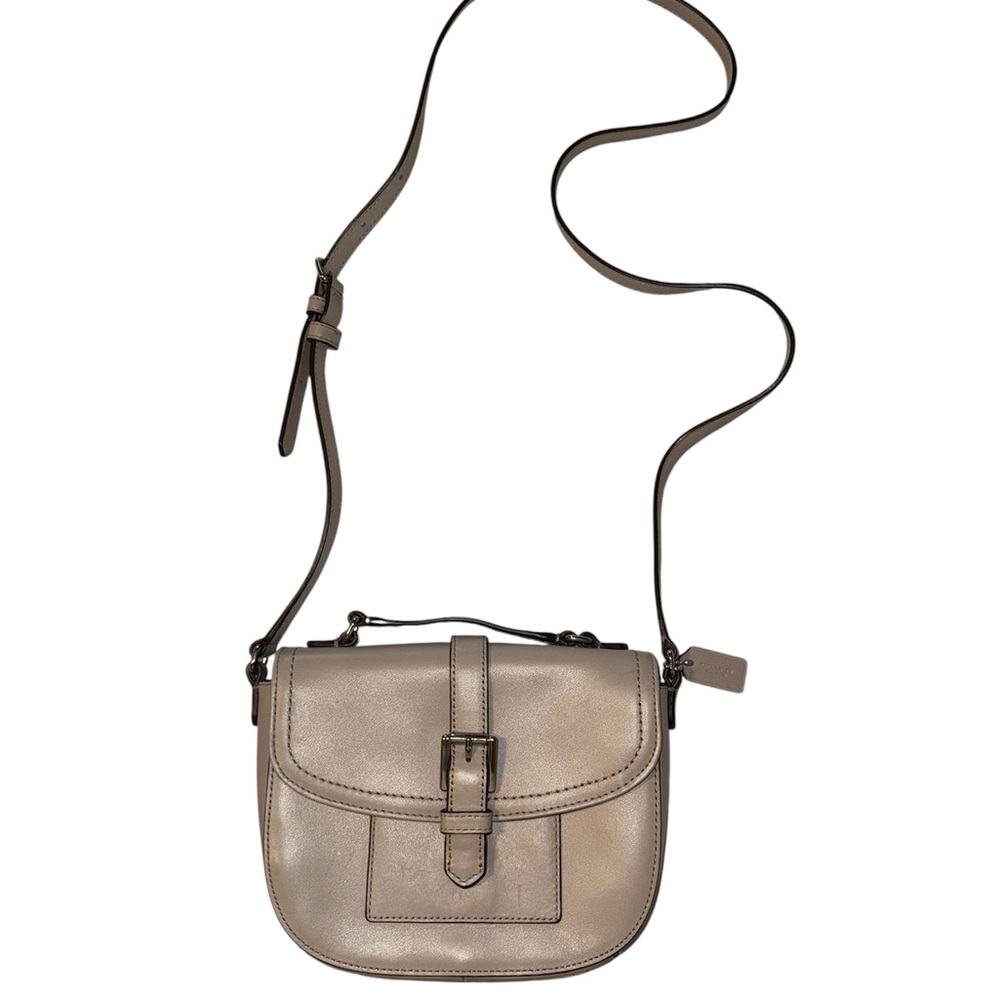 COACH Authentic Taupe Crossbody Bag
